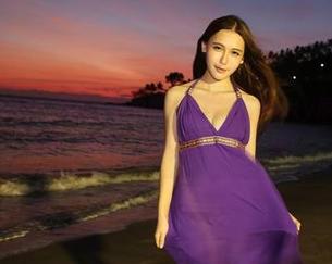 MyGirl美媛馆 – 海边最新拍摄，唐琪儿Beauty原图中的“水灵灵”形象，你确定不来瞧一瞧？