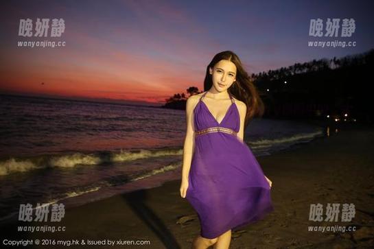 MyGirl美媛馆 - 海边最新拍摄，唐琪儿Beauty原图中的“水灵灵”形象，你确定不来瞧一瞧？